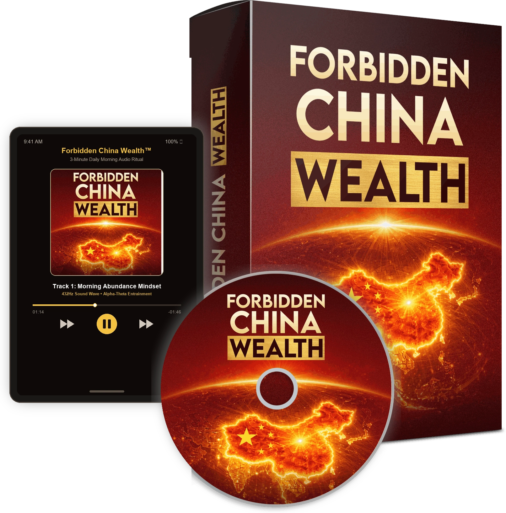 Forbidden China Wealth Complete Audio Program on iPad and Headphones
